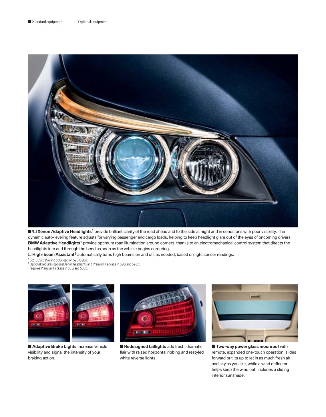 2008 BMW 5-Series Brochure Page 9